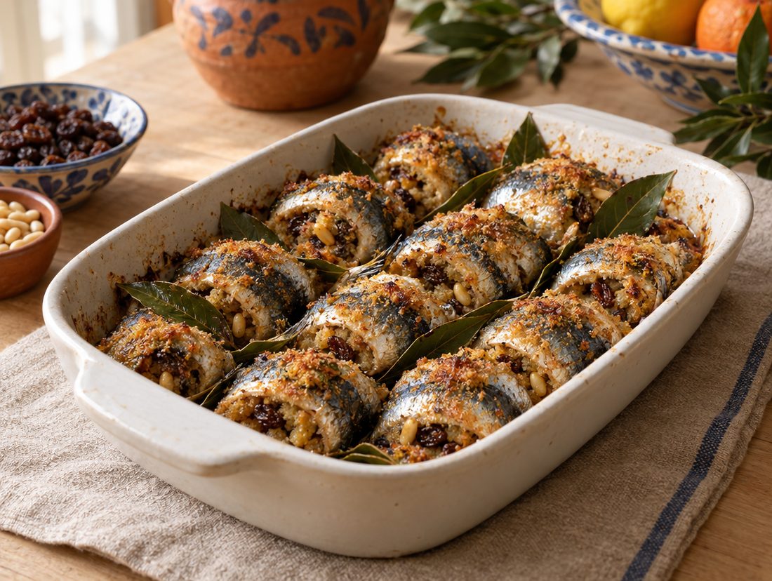 Sarde a beccafico