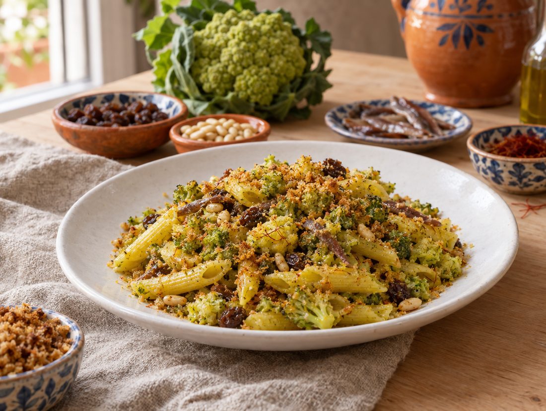 Pasta "chi brocculi arriminati"