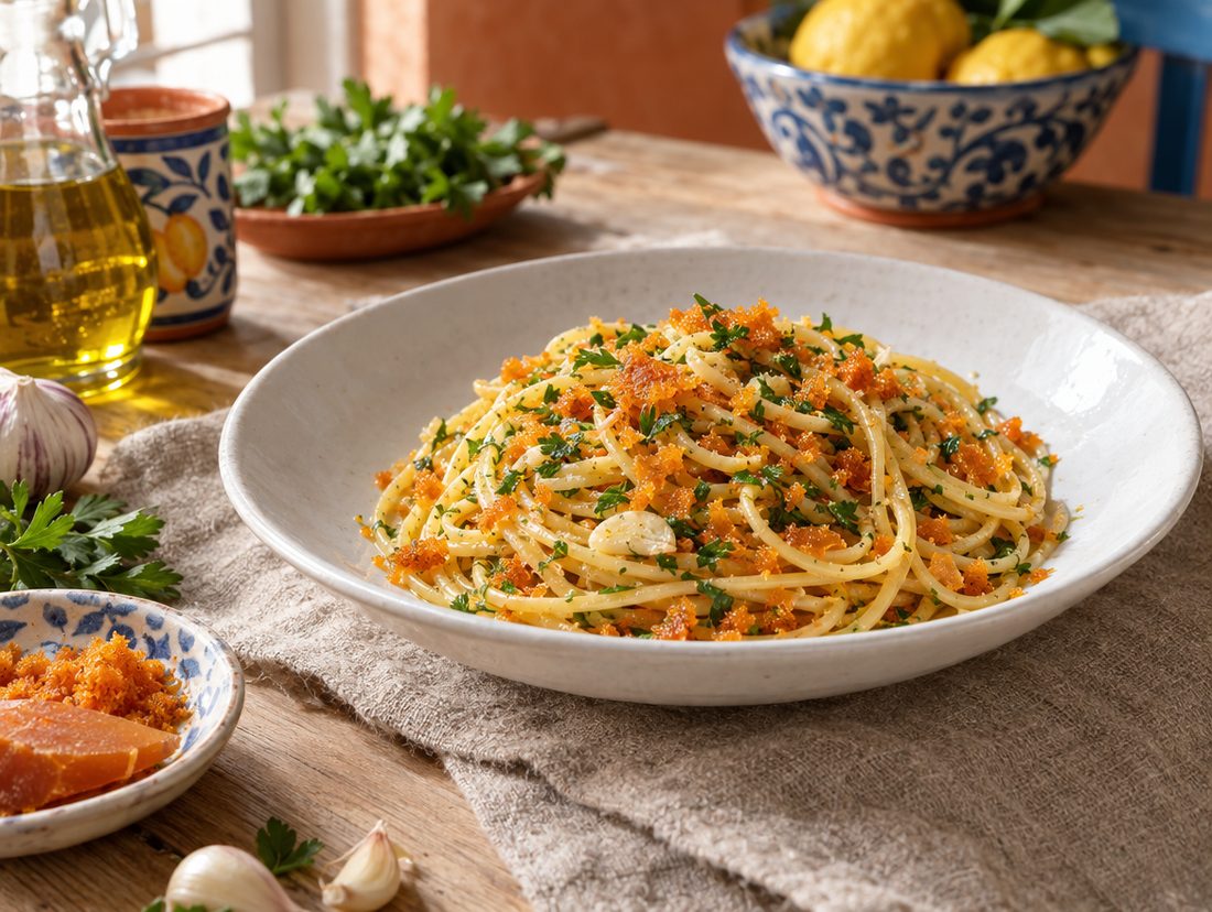 Linguine con le uova di minnula