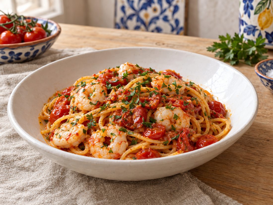 I miei spaghetti ai gamberi