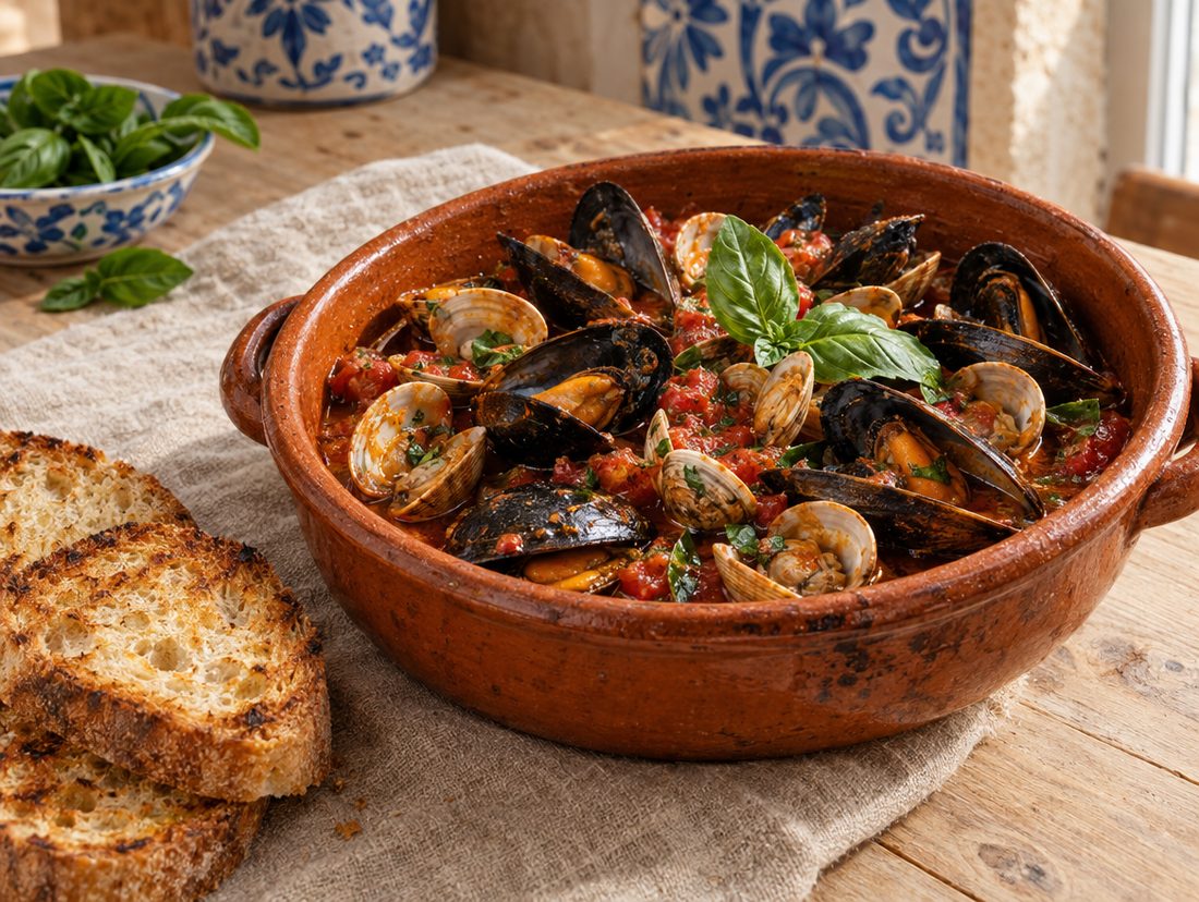 La mia zuppa di cozze e vongole